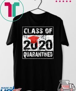 Class of 2020 Quarantined Seniors Flu Virus Quarantine Grad Gift T-Shirts