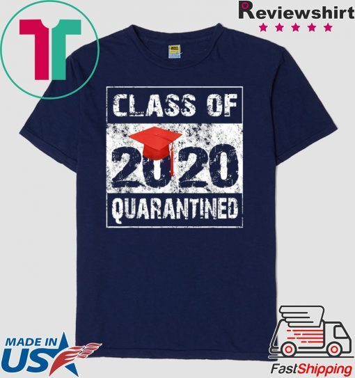 Class of 2020 Quarantined Seniors Flu Virus Quarantine Grad Gift T-Shirts