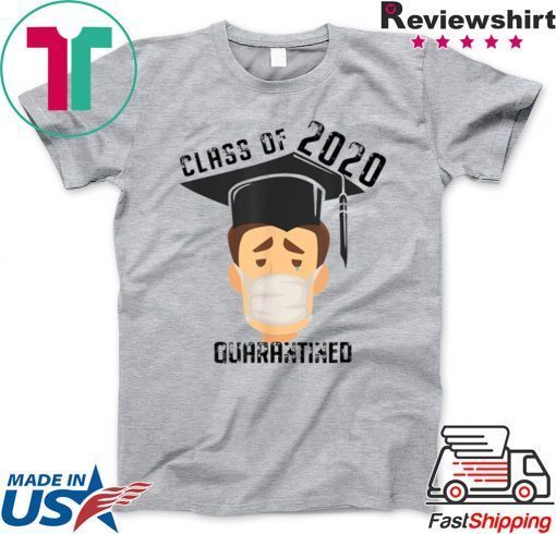 Class of 2020 quarantined mask graduating senior graduation Gift T-Shirt