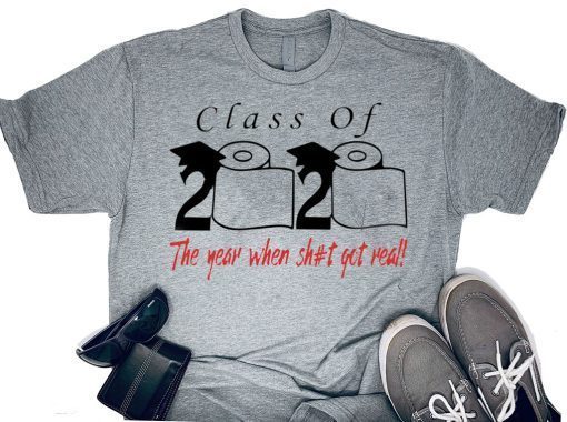 Class of 2020 the year when shit got real Men's T-Shirt