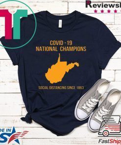 Covid 19 National Champions Social Distancing Since 1863 Gift T-Shirt