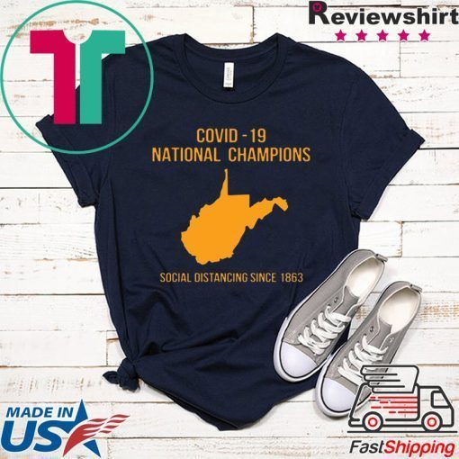 Covid 19 National Champions Social Distancing Since 1863 Gift T-Shirt