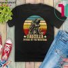 Dadzilla Father Of The Monsters Retro Vintage Sunset Gift T-Shirt