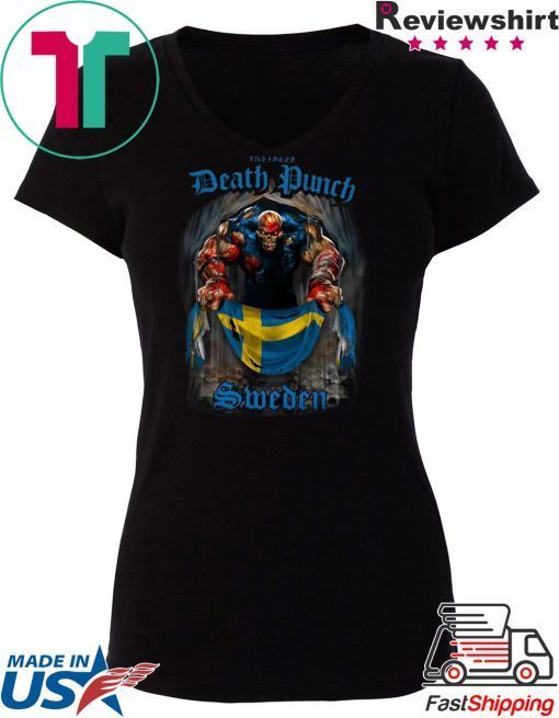 Death Punch Sweden Flag Gift T-Shirt