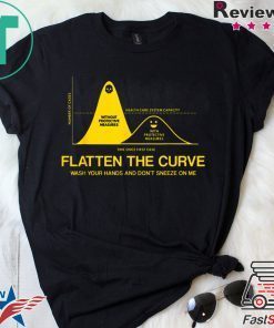 Flatten The Curve Public Health Virus Wash Your Hands Womens T-Shirt