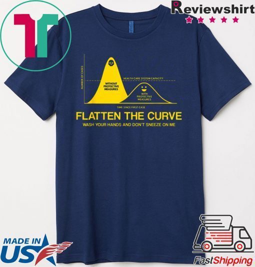 Flatten The Curve Public Health Virus Wash Your Hands Womens T-Shirt