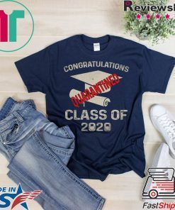 Funny Quarantined 2020 Graduating Class in Quarantine Retro Gift T-Shirt