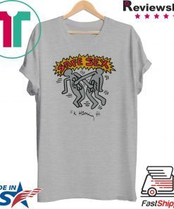 Harry Styles Safe Sex T-Shirt - Keith Haring AIDS SAFE SEX Gift T-Shirt