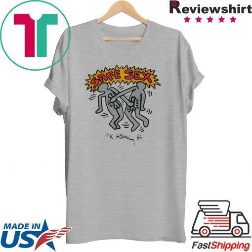 Harry Styles Safe Sex T-Shirt - Keith Haring AIDS SAFE SEX Gift T-Shirt