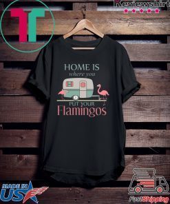 Home Is Wherre You Put Your Flamingos Gift T-Shirt