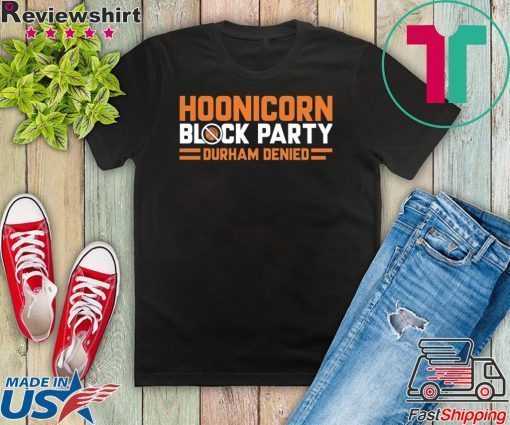 Hoonicorn Block Party, Charlottesville Hoops Gift T-Shirts