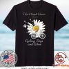 I Am A Simple Woman Cycling Dogs And Wine Gift T-Shirts