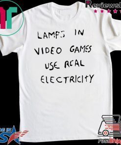 Lamps In Video Games Use Real Electricity WomensWave T-Shirt