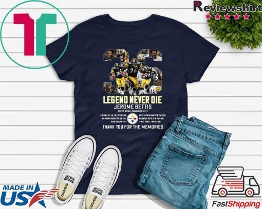 Legend Never Die 36 Jerome Bettis Thank You For The Memories Gift T-Shirt
