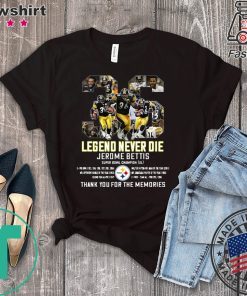 Legend Never Die 36 Jerome Bettis Thank You For The Memories Gift T-Shirt