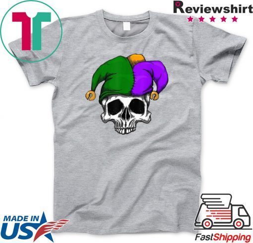 Mardi Gras Carnival Mask Sugar Skull Jester Clown Costume original T-Shirt