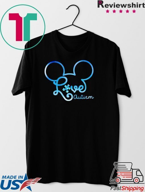 Mickey Love Autism Gift T-Shirts