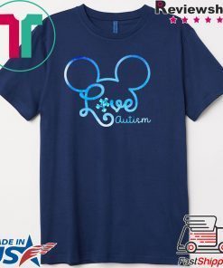 Mickey Love Autism Gift T-Shirts
