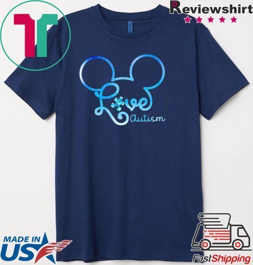 Mickey Love Autism Gift T-Shirts