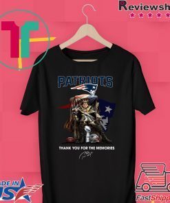 New England Patriots Tom Brady King thank you for the memories Gift T-Shirt