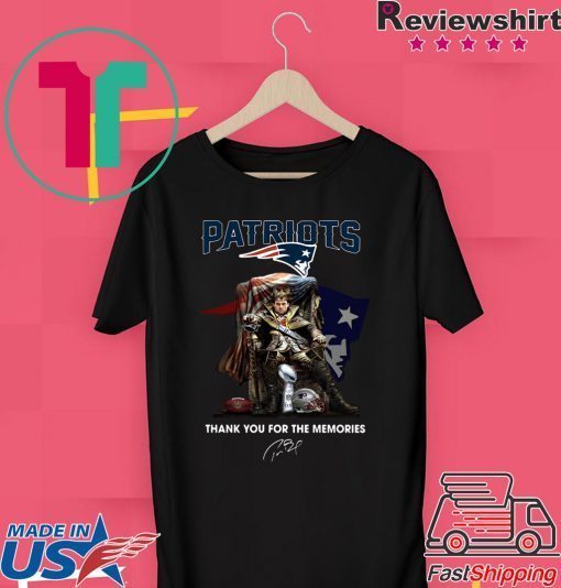 New England Patriots Tom Brady King thank you for the memories Gift T-Shirt