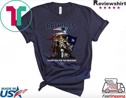 New England Patriots Tom Brady King thank you for the memories Gift T-Shirt