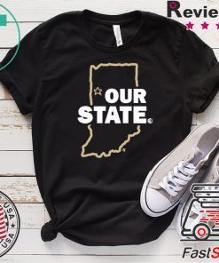 Our State ,West Lafayette, Indiana Hoops Gift T-Shirt