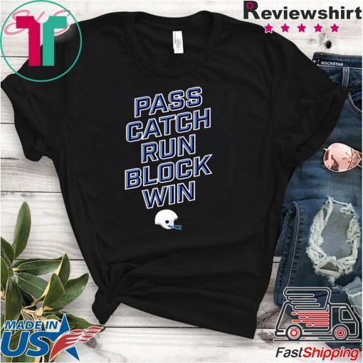 PASS CATCH RUN BLOCK WIN Tennessee Titans Gift T-SHIRT