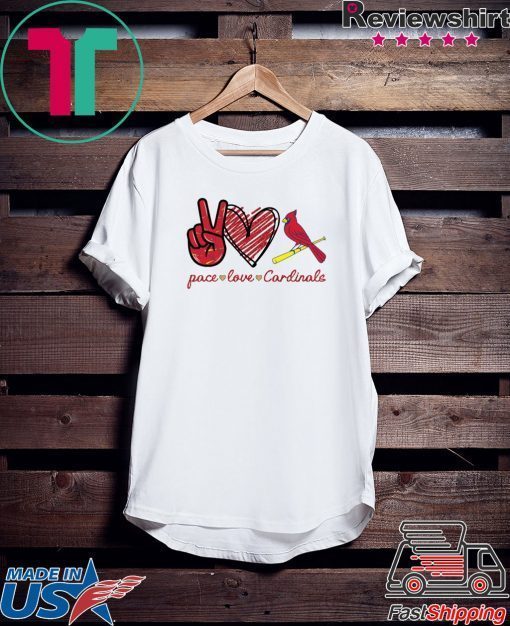 Peace love Cardinals Gift T-Shirt