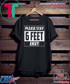 Please Stay 6 Feet Away - Social Distancing WomensWave T-Shirts