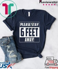 Please Stay 6 Feet Away - Social Distancing WomensWave T-Shirts