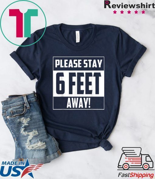 Please Stay 6 Feet Away - Social Distancing WomensWave T-Shirts