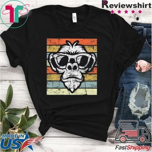 Retro Monkey – Vintage Style Monkeys Gift T-Shirt