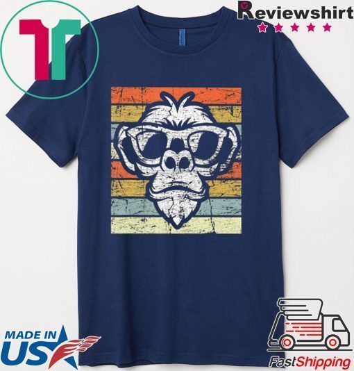 Retro Monkey – Vintage Style Monkeys Gift T-Shirt