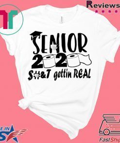 Senior 2020 Shit Gettin Real Funny Apocalypse WomensWave T-Shirts