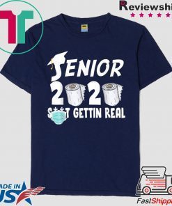 Senior 2020 Shit Gettin Real Funny Toilet Paper Apocalypse WomensWave T-Shirt