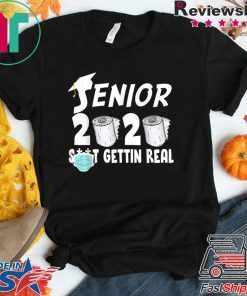 Senior 2020 Shit Gettin Real Funny Toilet Paper Apocalypse WomensWave T-Shirt