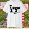 Senior Shirt Class of 2020 T Shirt Funny Social Distancing Stay at Home Quarantined Gift T-Shirt