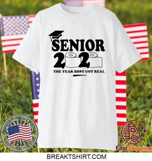 Senior Shirt Class of 2020 T Shirt Funny Social Distancing Stay at Home Quarantined Gift T-Shirt