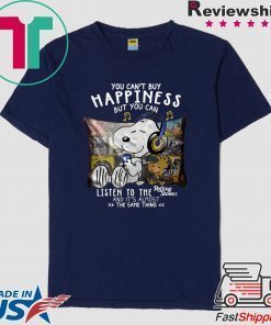 Snoopy you can,t buy happiness but you can listen to Rolling Stones and it’s almost the same thing Tee Shirts