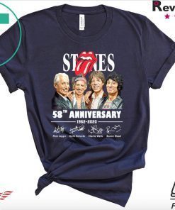 Stones 58th anniversary 1962 2020 signatures Gift T-Shirt