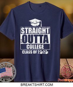 Straight Outta College Class Of 2020 Toilet Paper Funny Graduation Gift T-Shirt