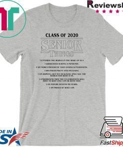 Stranger Things 3 Class of 2020 Senior Things Gift T-Shirt