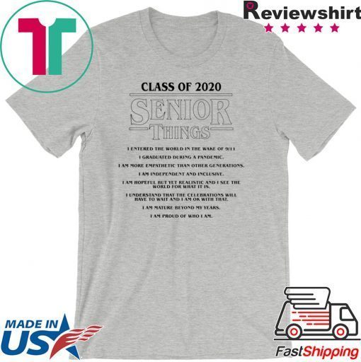 Stranger Things 3 Class of 2020 Senior Things Gift T-Shirt