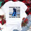 Supporting the paws that enforce the laws Police paw dog Gift T-Shirt