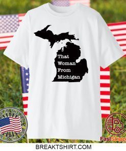 That Woman From Michigan Map Women's TShirts