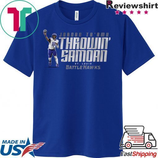 Throwin' Samoan St Louis Battlehawks Gift T-Shirt