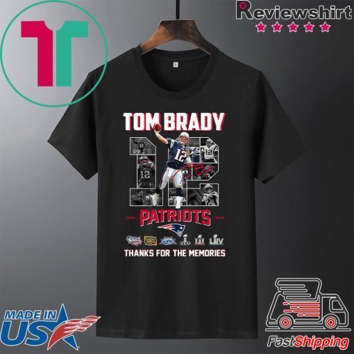Tom Brady thank you for the memories Gift T-Shirts