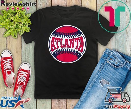 Vintage Atlanta Baseball Stitches ATL Gameday Retro Gift T-Shirt