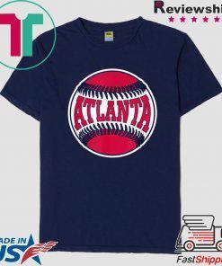 Vintage Atlanta Baseball Stitches ATL Gameday Retro Gift T-Shirt